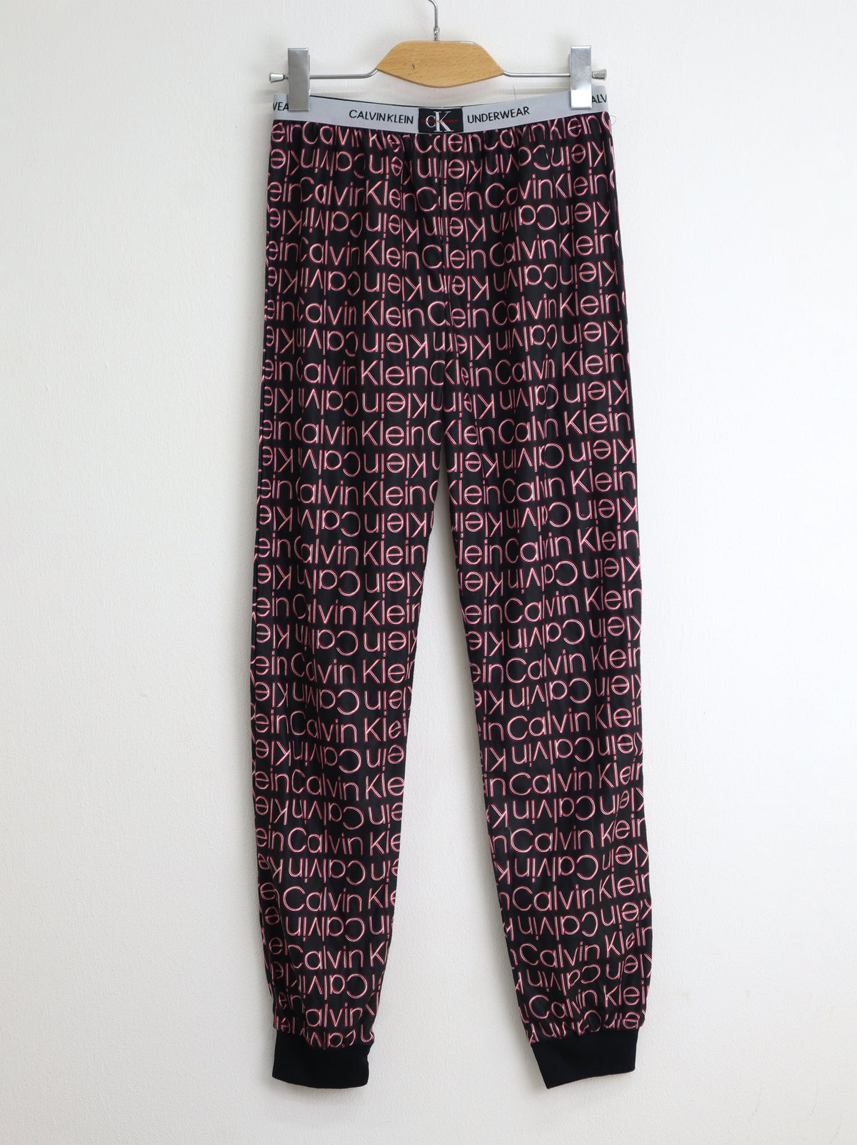 Image for Kids Girl's Brand Logo Printed Sleepwear Pants,Black/Red