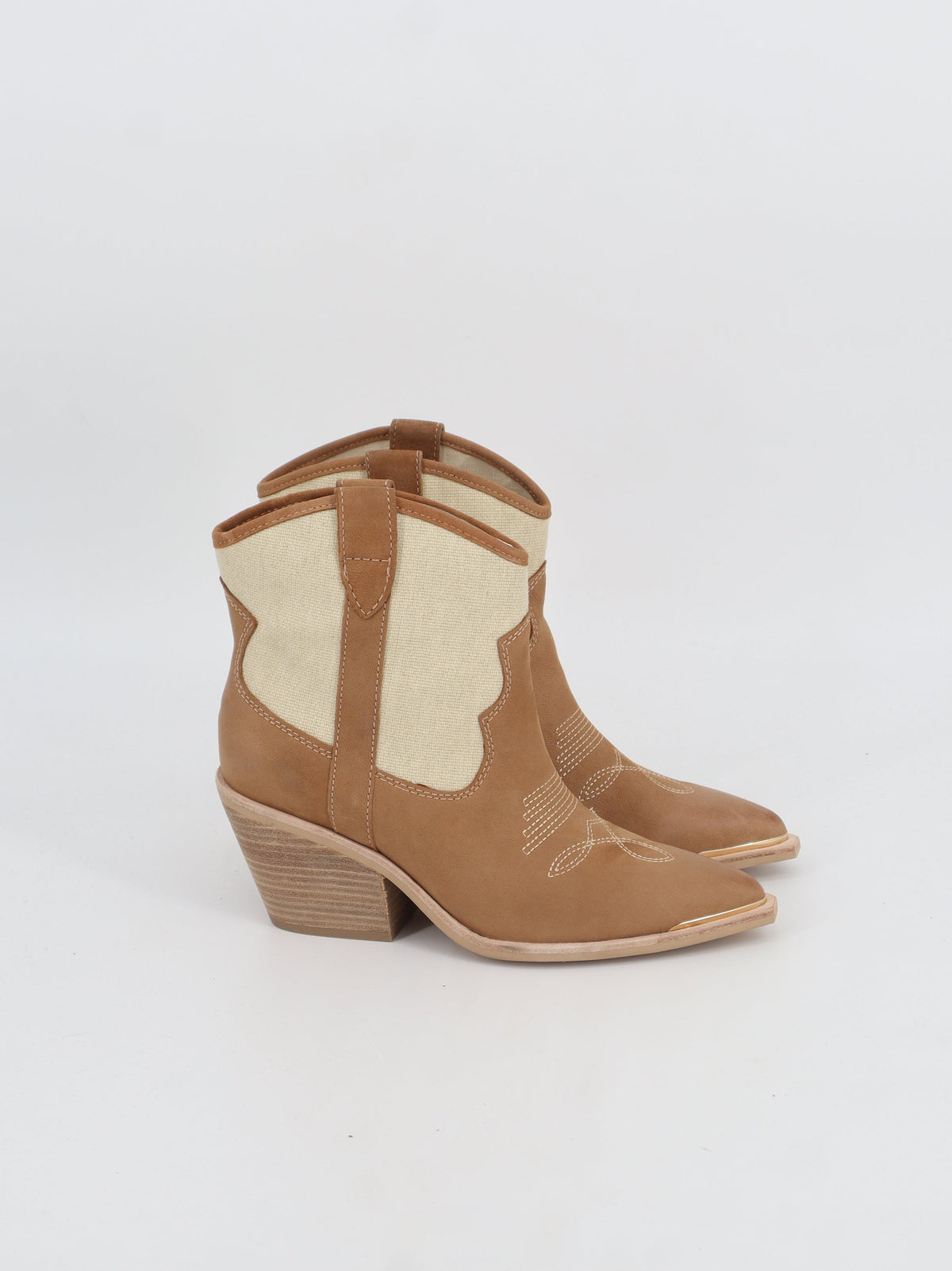 Image for Women's Textured Ankle Boots,Beige