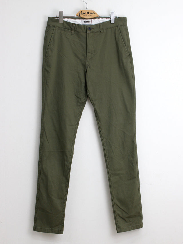 Image for Men's Plain Chino Pants,Olive
