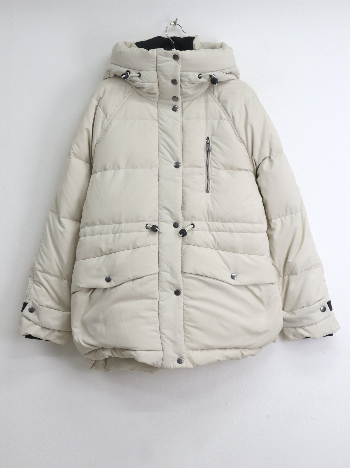 Image for Women's Plain Puffer Jacket,Cream