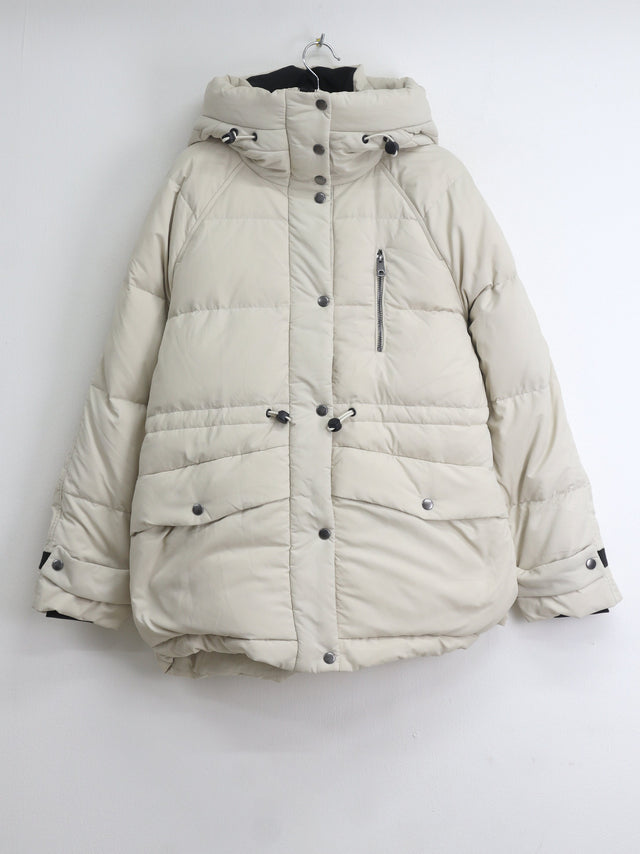 Image for Women's Plain Puffer Jacket,Cream
