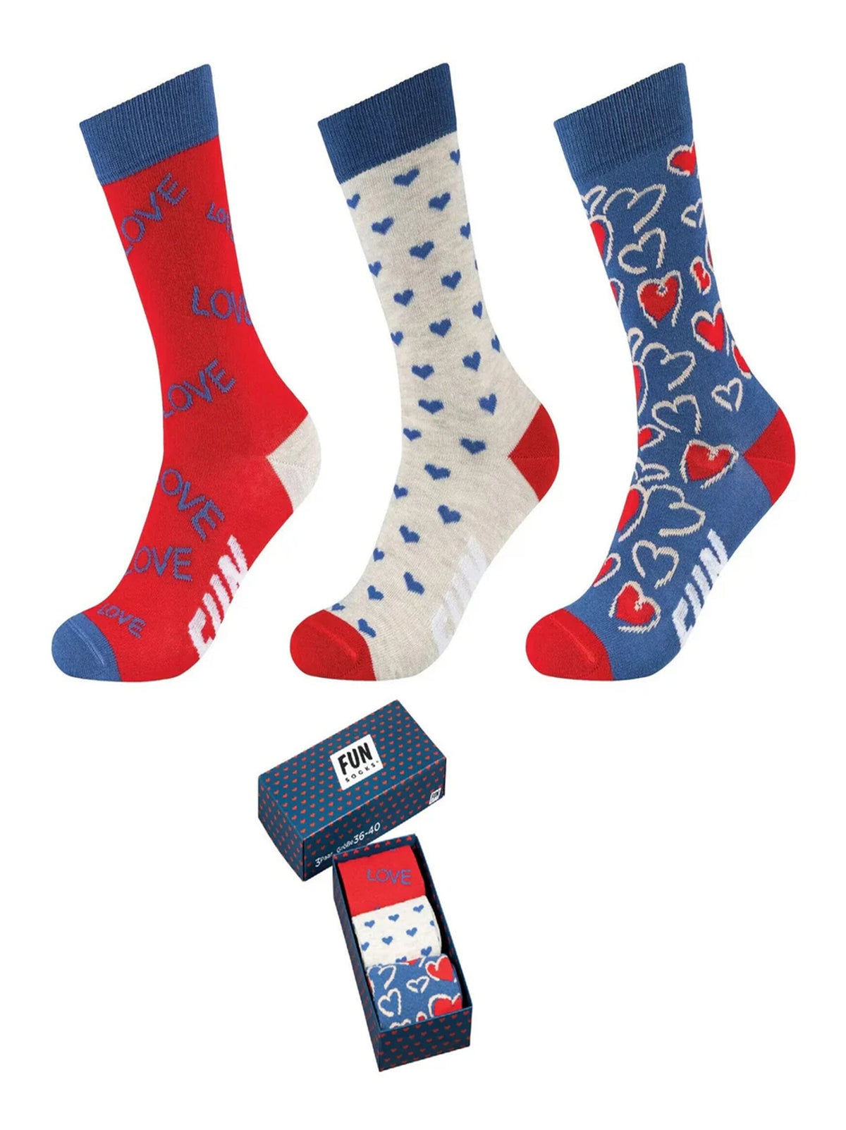 Image for Women's 3 Pairs Graphic Printed Socks,Multi