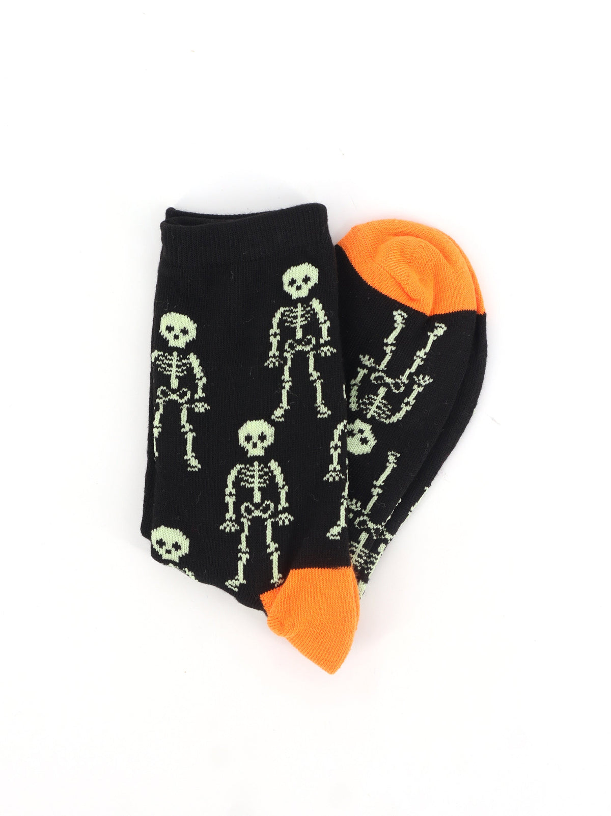 Image for Women's Graphic Printed Long Socks,Black