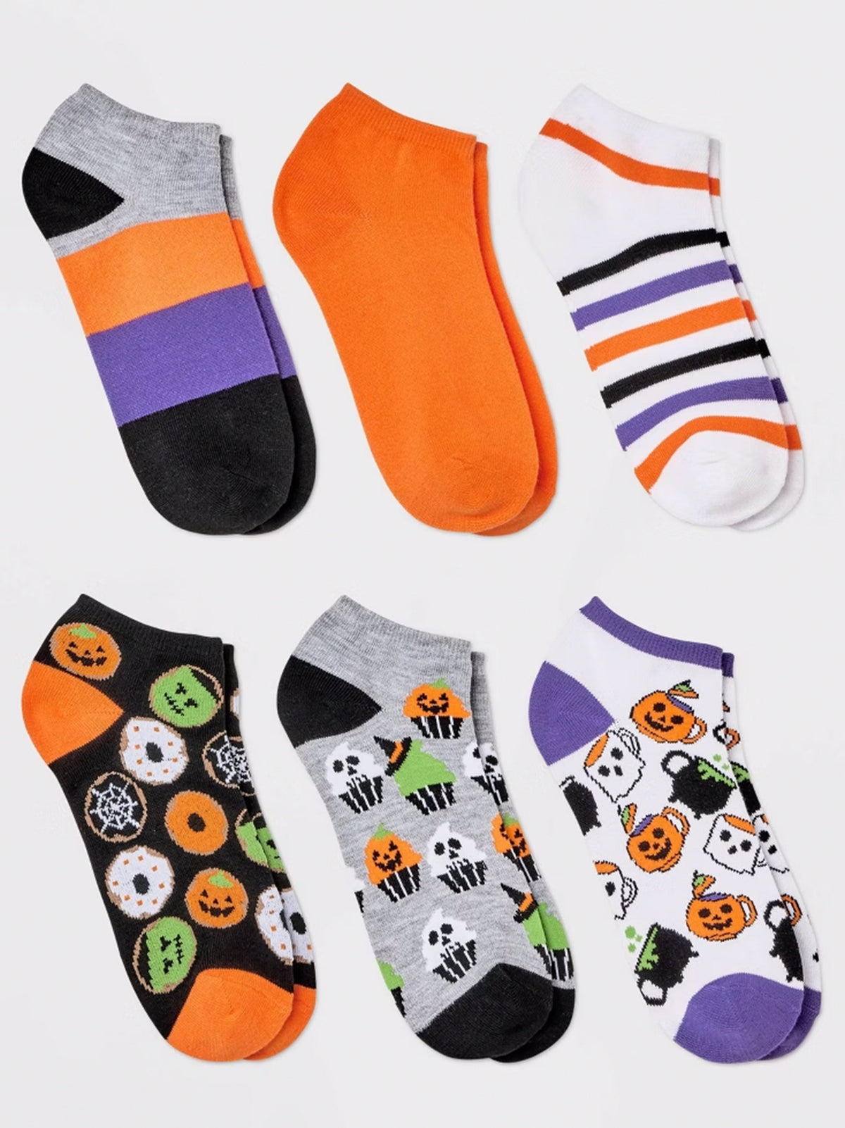 Image for Women's 6 Pairs Graphic Printed Socks,Multi