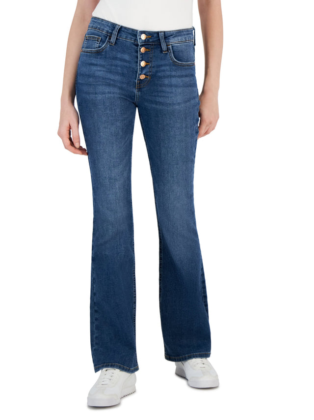 Image for Women's Washed Flare Jeans,Blue
