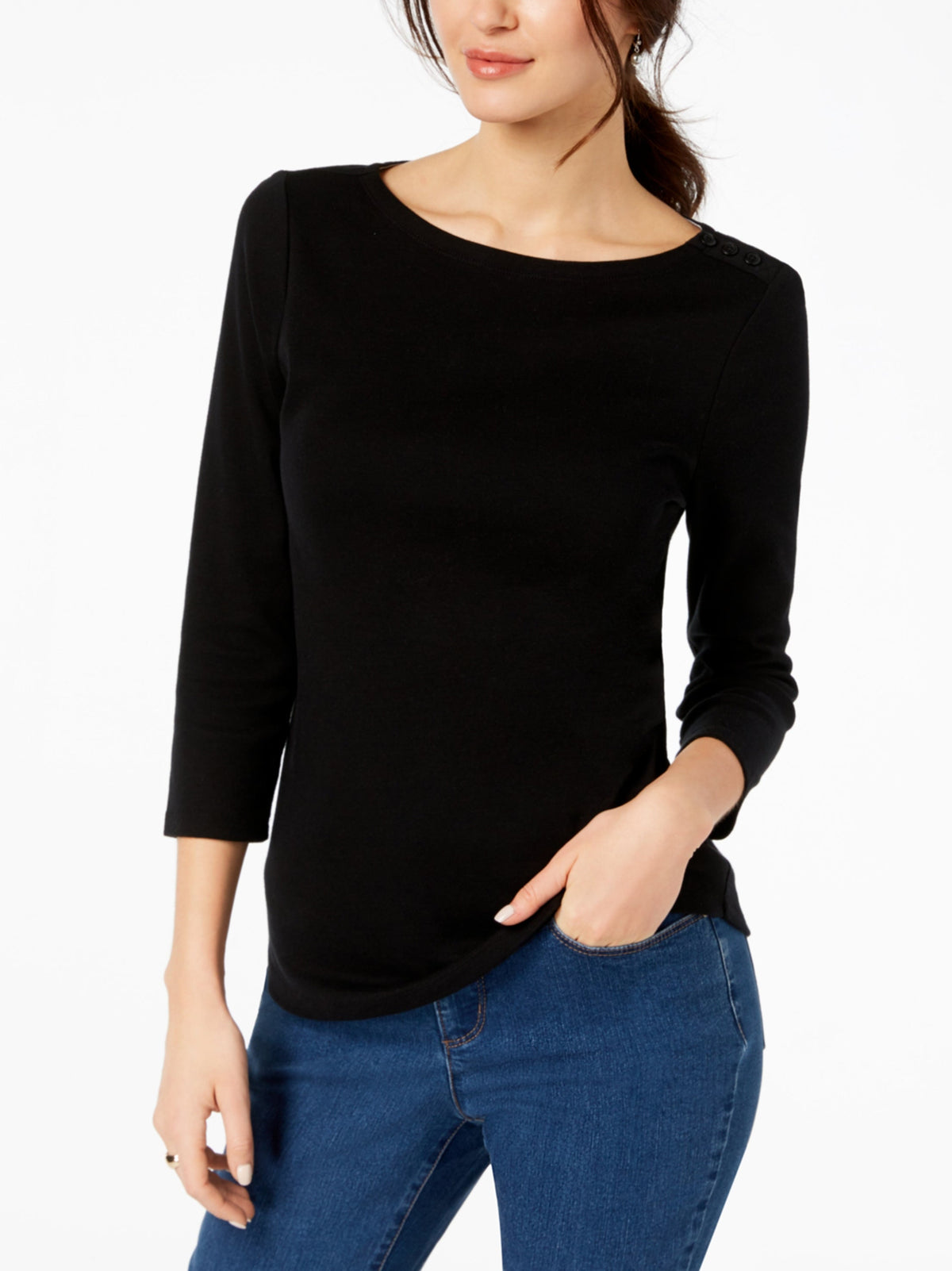 Image for Women's Plain Top,Black