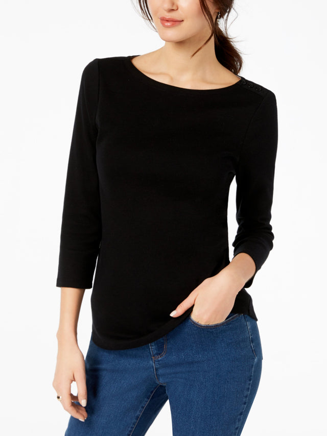 Image for Women's Plain Top,Black