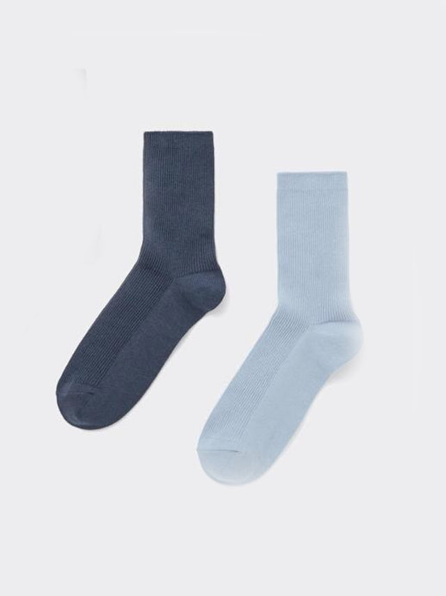 Image for Kids Boy's 2 Pairs Plain Long Socks,Blue