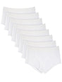 Image for Men's 8 Pack Plain Briefs Set,White