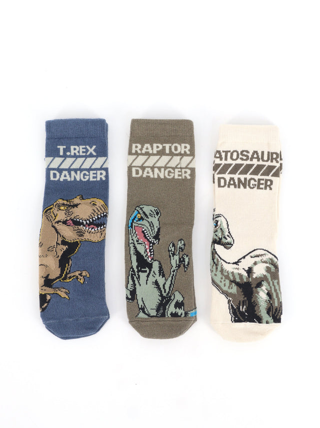 Image for Kids Boy's 3 Pairs Graphic Printed Socks,Multi