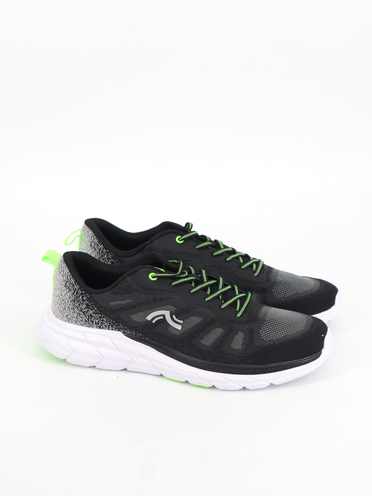 Image for Men's Brand Logo Printed Running Shoes,Black