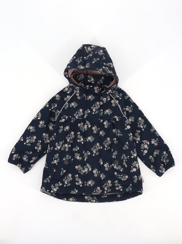 Image for Kids Girl's Floral Printed Jacket,Navy