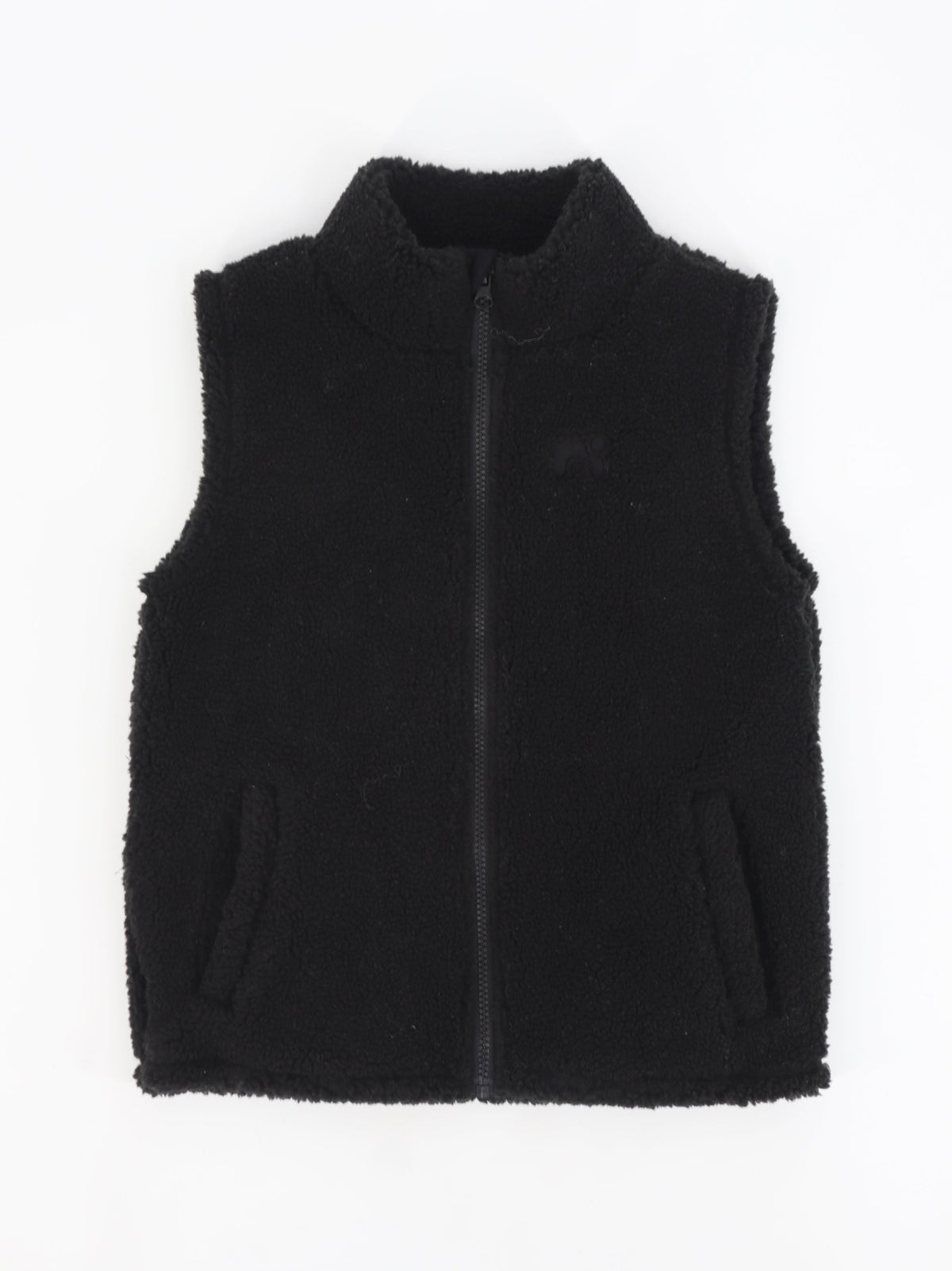 Image for Kids Girl's Faux Fur Vest,Black