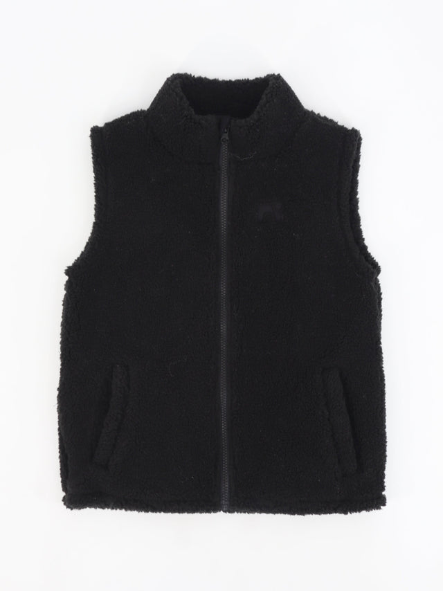 Image for Kids Girl's Faux Fur Vest,Black