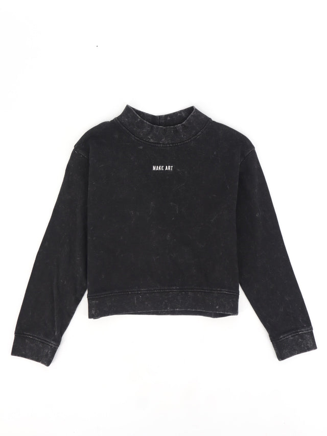 Image for Kids Girl's Embroidered Sweatshirt,Black
