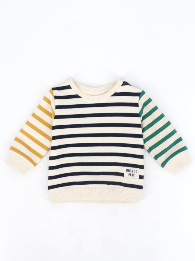 Image for Kids Boy's Striped Sweatshirt,Multi