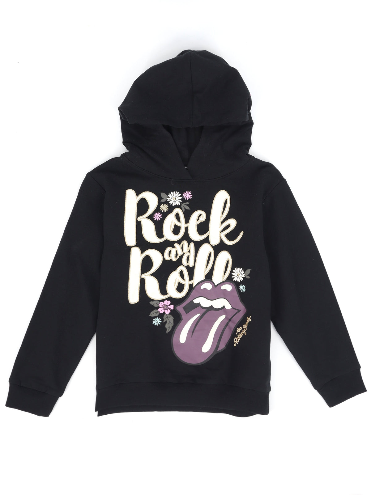 Image for Kids Girl's Graphic Printed Hoodie,Black