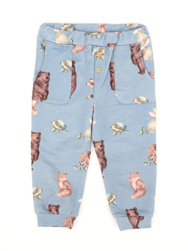 Image for Kids Boy's Graphic Printed Joggers,Blue