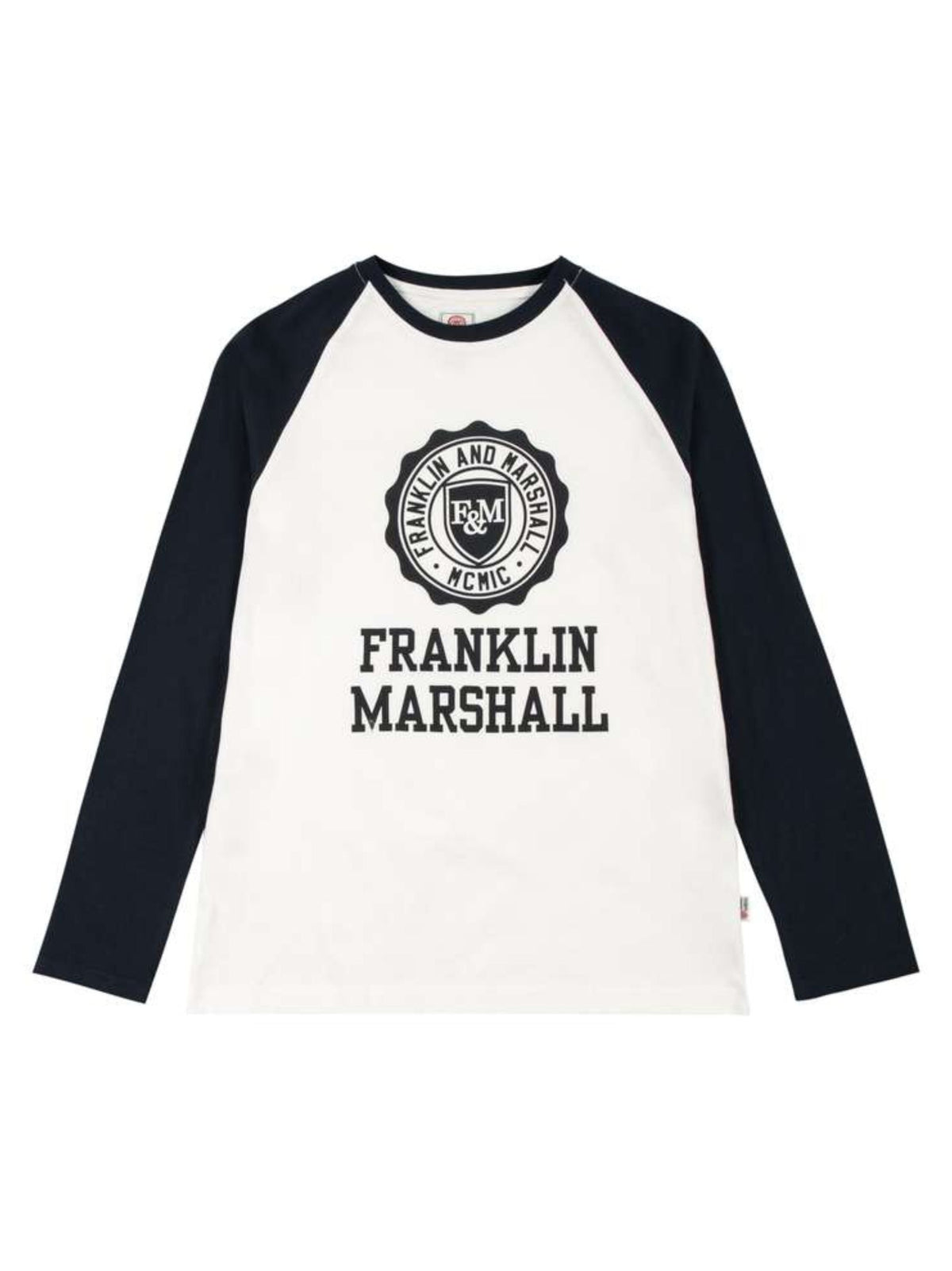 Image for Kids Boy's Printed Colorblocked Top,Navy/White