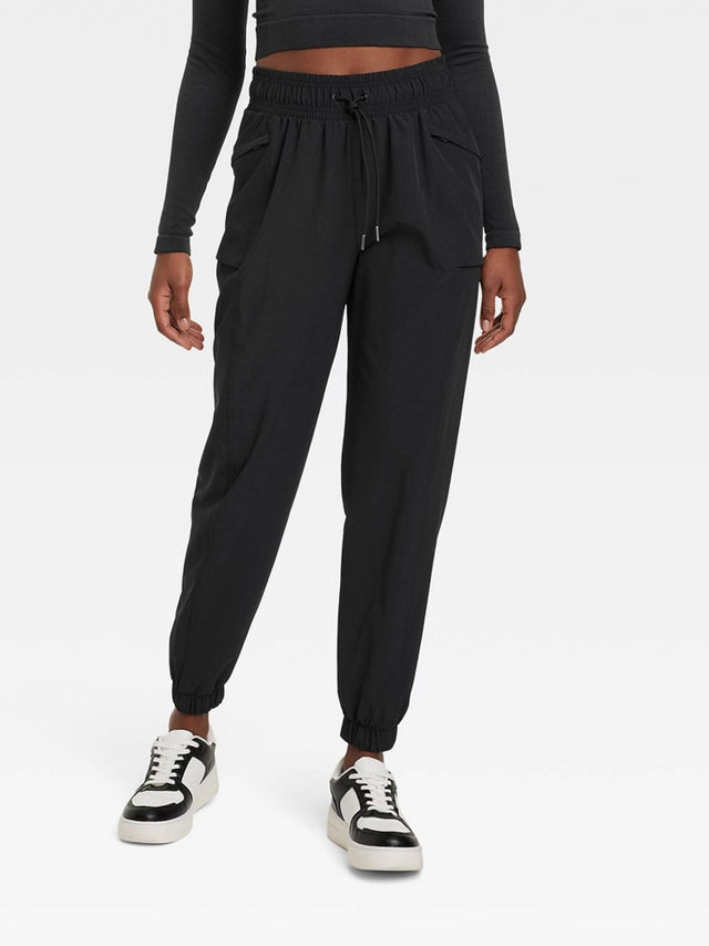 Image for Women's Woven Joggers,Black