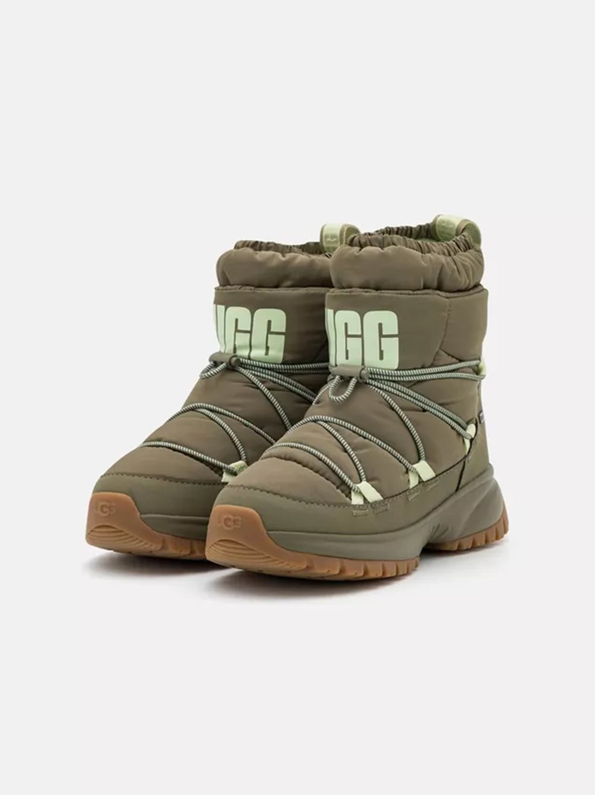 Image for Women's Textured Snow Ankle Boots,Olive
