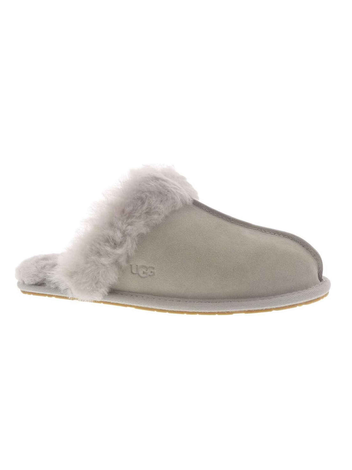 Image for Women's Faux Fur Slippers,Light Grey
