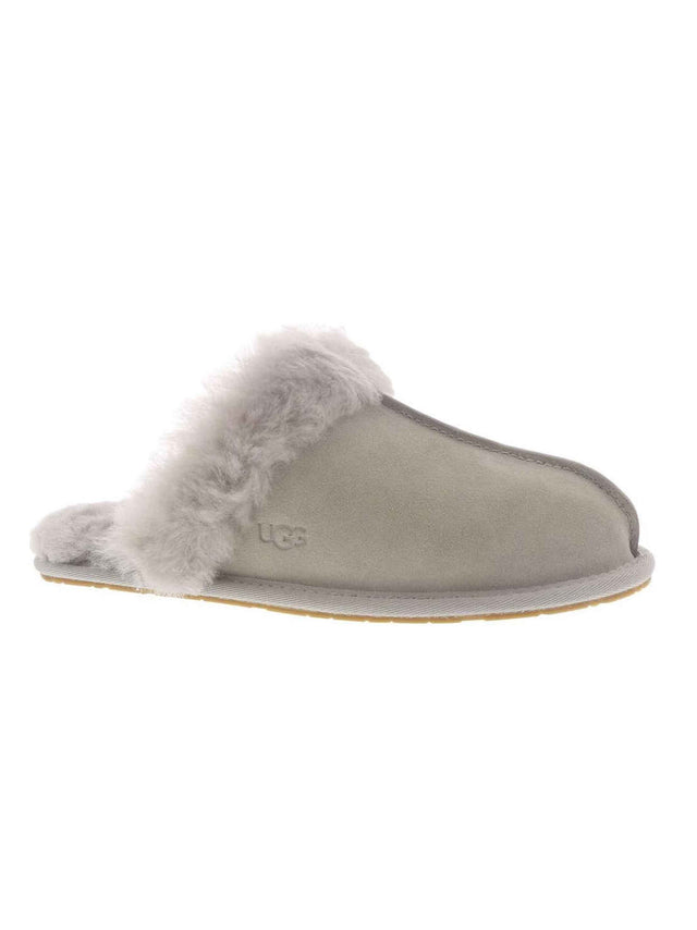 Image for Women's Faux Fur Slippers,Light Grey
