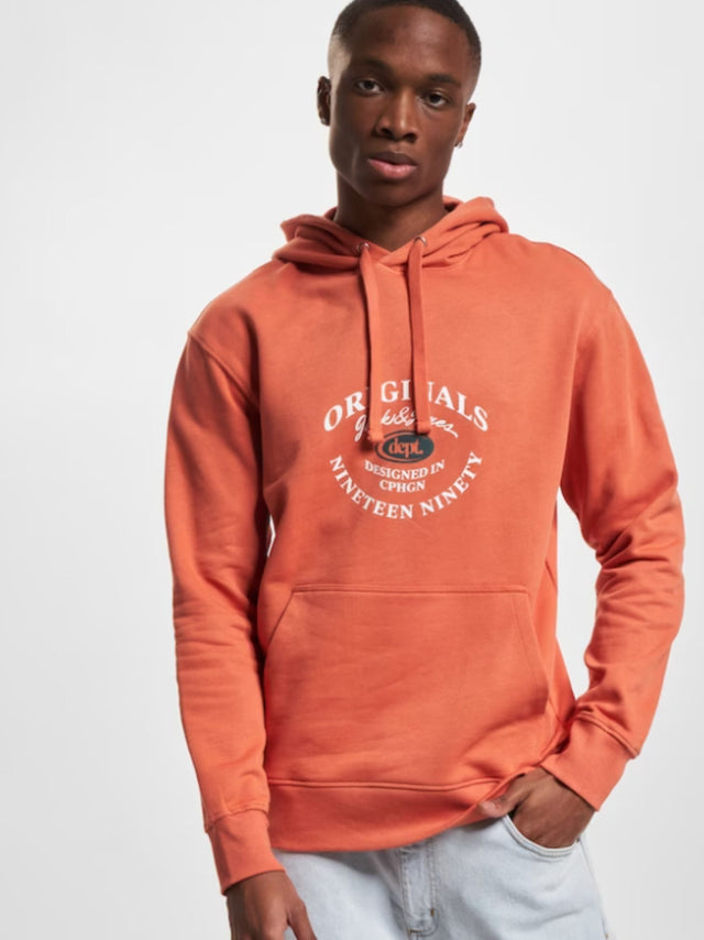 Image for Men's Printed Hoodie,Orange