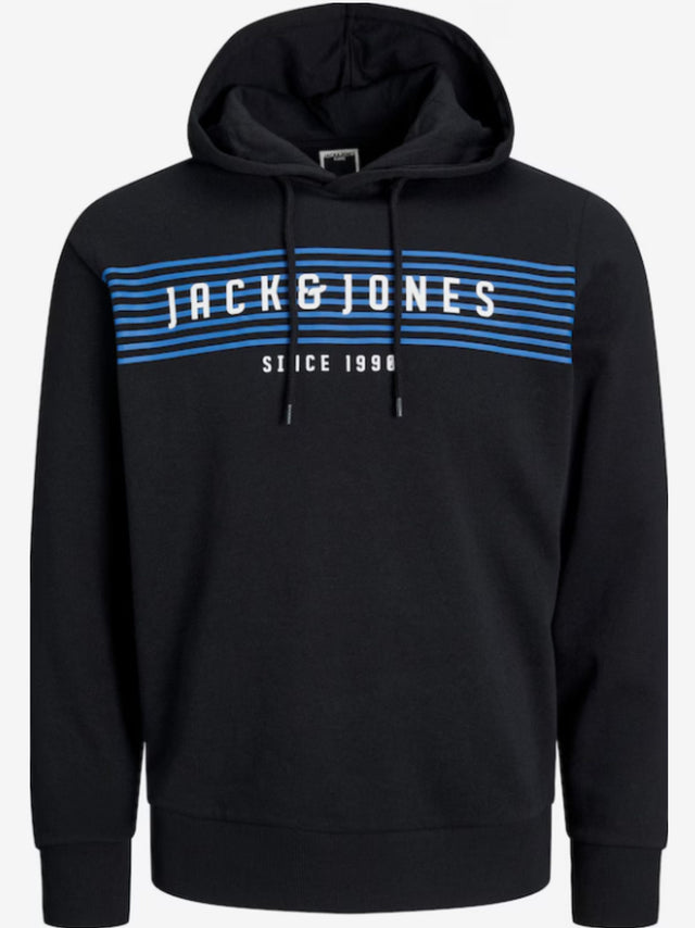 Image for Men's Printed Hoodie,Black