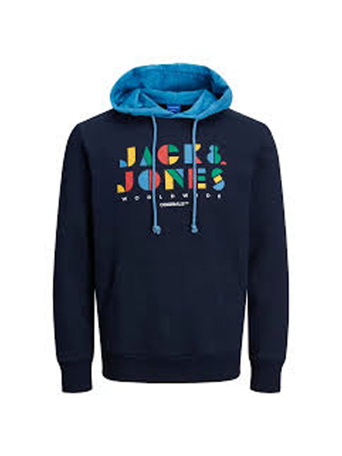 Image for Men's Printed Hoodie,Navy