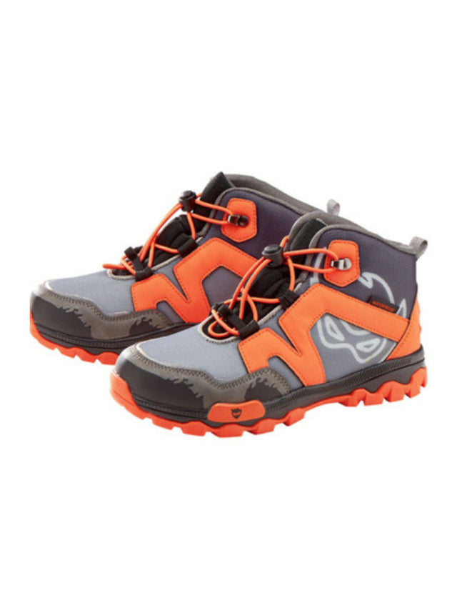 Image for Kids Boy's Textured Hiking Shoes,Grey/Orange
