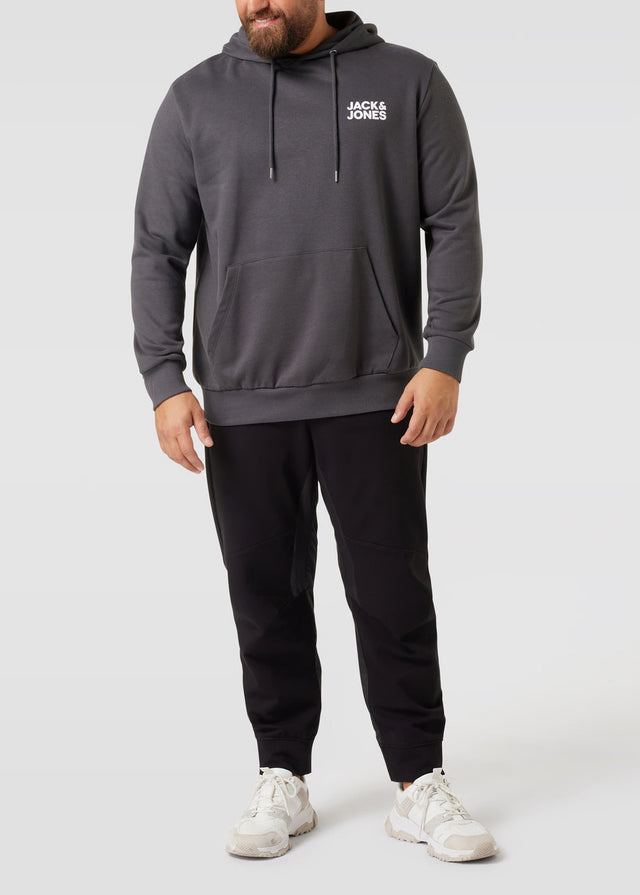 Image for Men's Printed Hoodie,Dark Grey