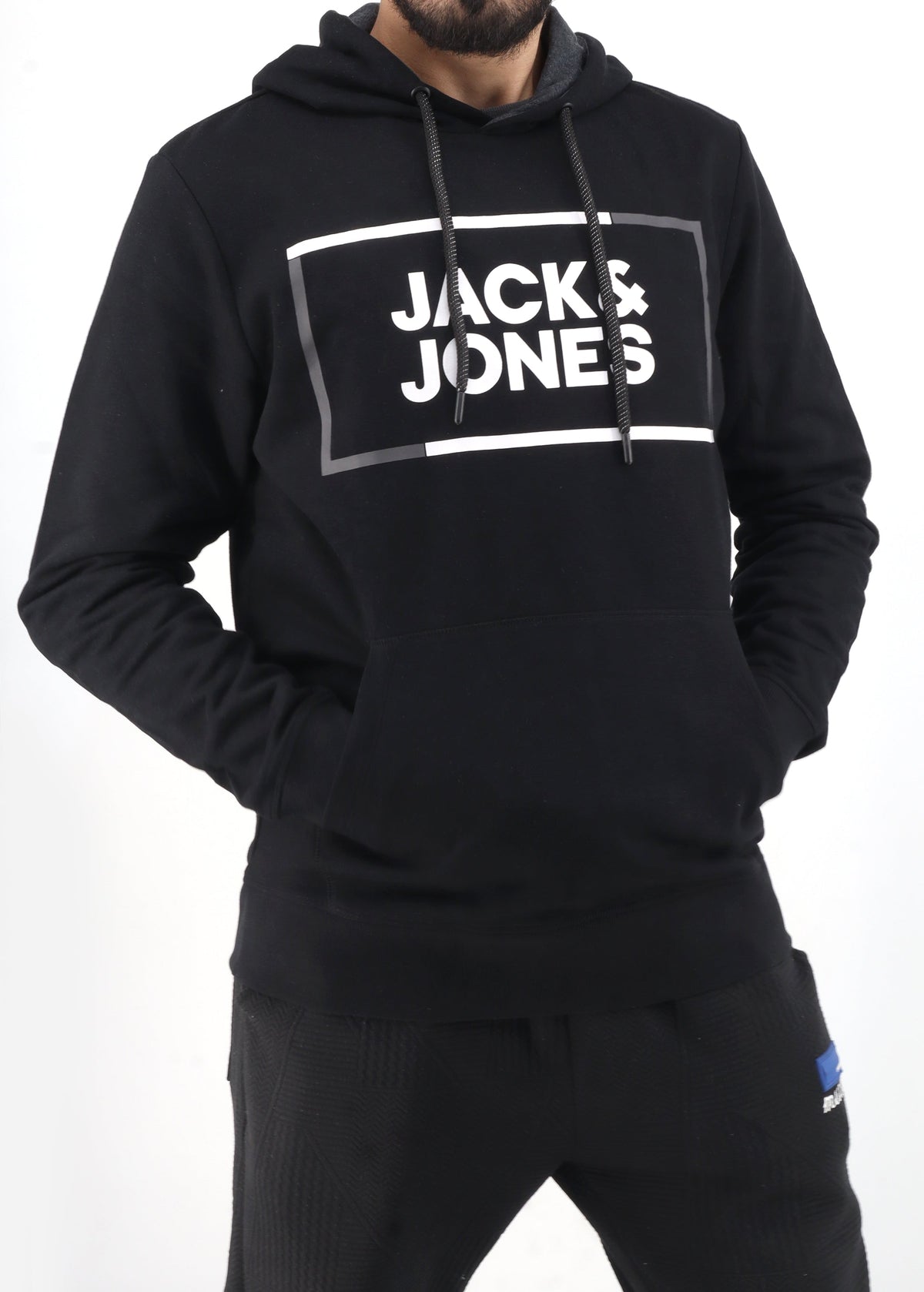 Image for Men's Printed Hoodie,Black