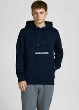 Image for Men's Graphic Printed Hoodie,Navy