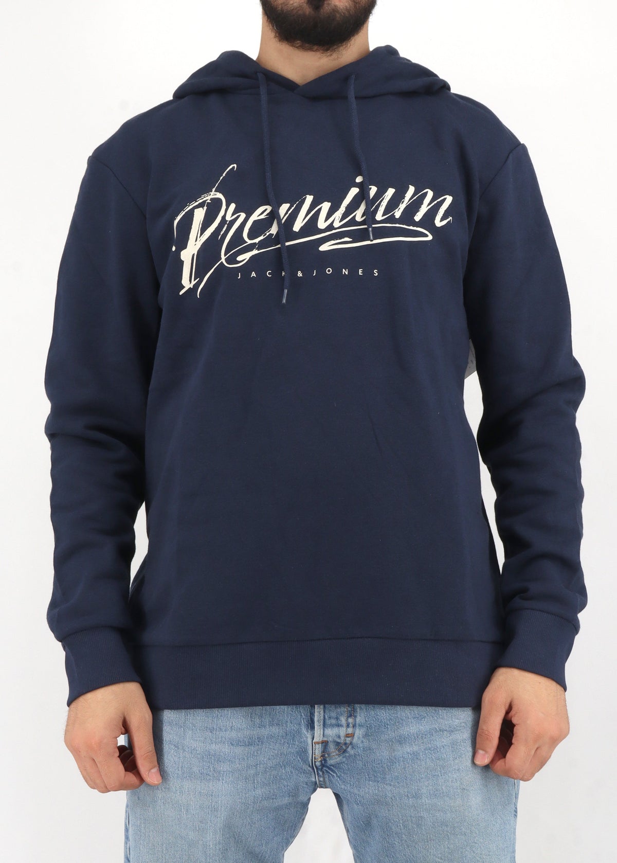 Image for Men's Printed Hoodie,Navy