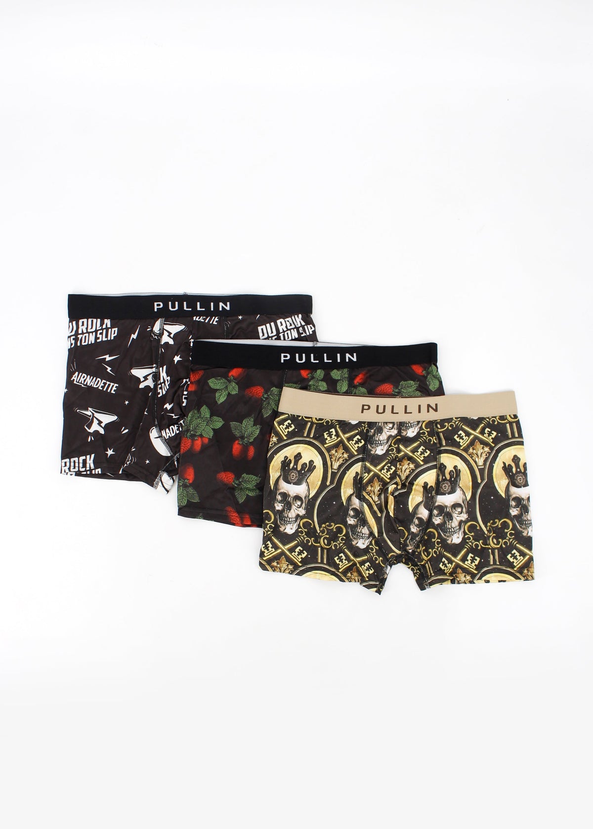 Image for Men's 3 Pack Graphic Printed Boxer Set,Multi