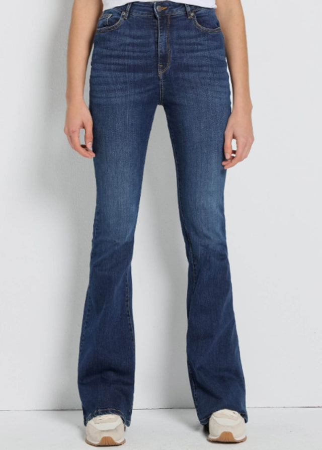 Image for Women's Washed Flare Jeans,Blue