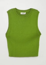 Image for Women's Cropped Knit Sweater,Lime Green
