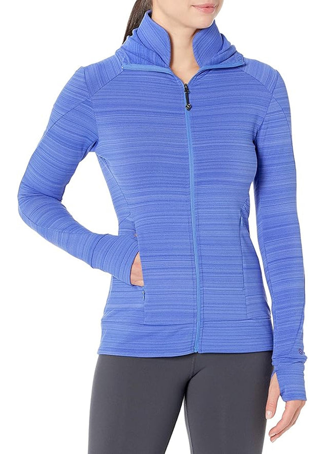 Image for Women's Zipped Up Sports Hoodie,Blue