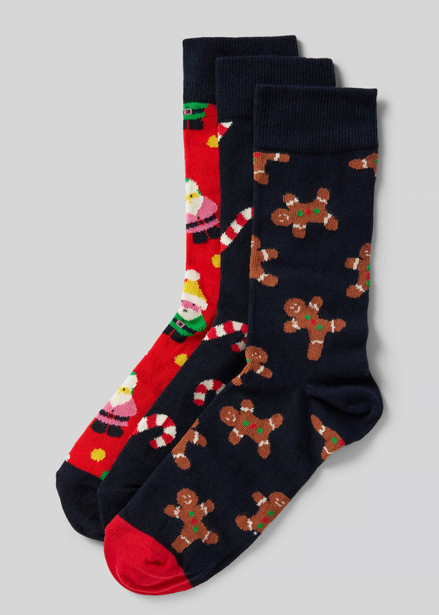 Image for Men's 3 Pairs Graphic Printed Socks,Multi