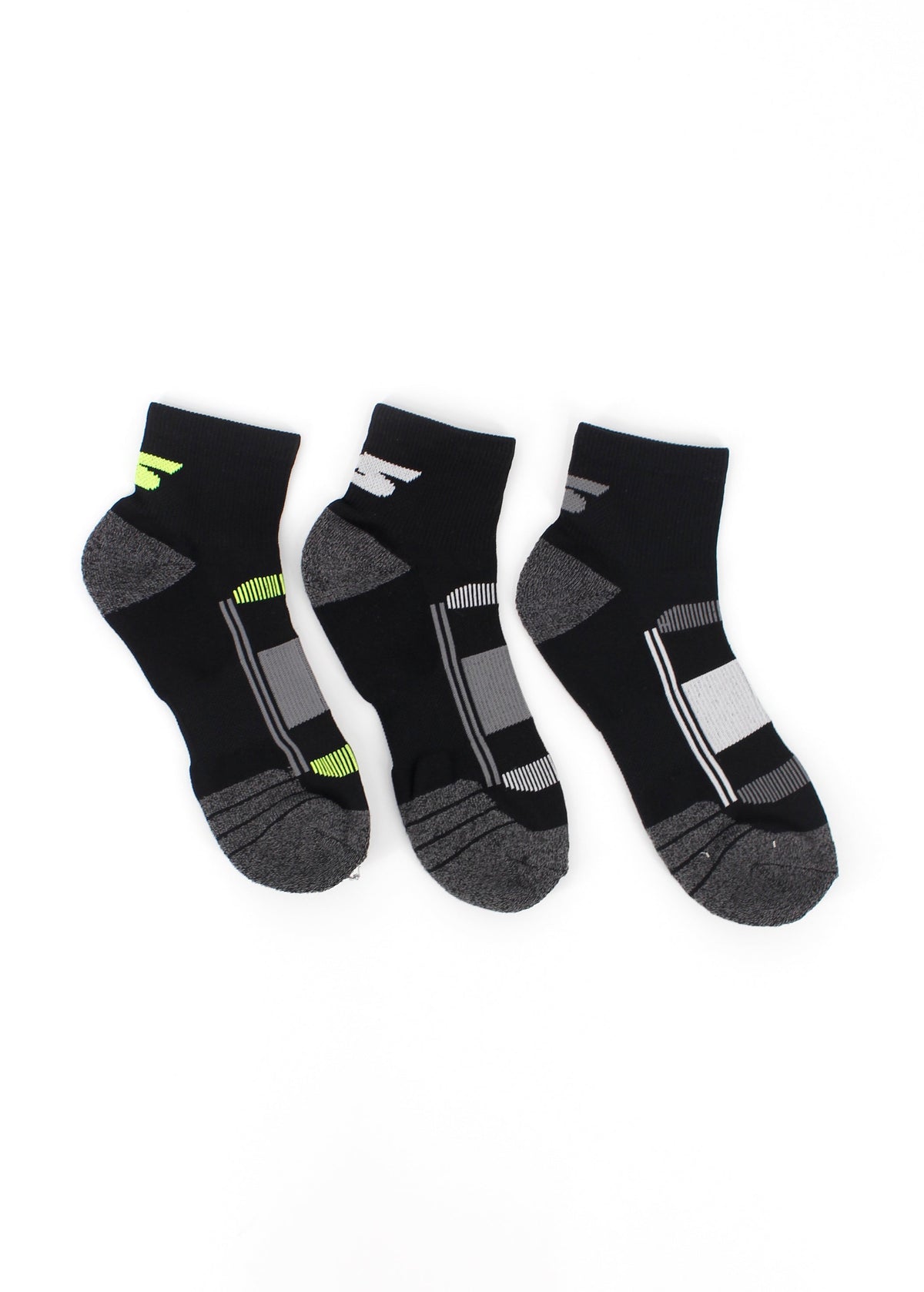 Image for Men's 3 Pairs Printed Socks,Black