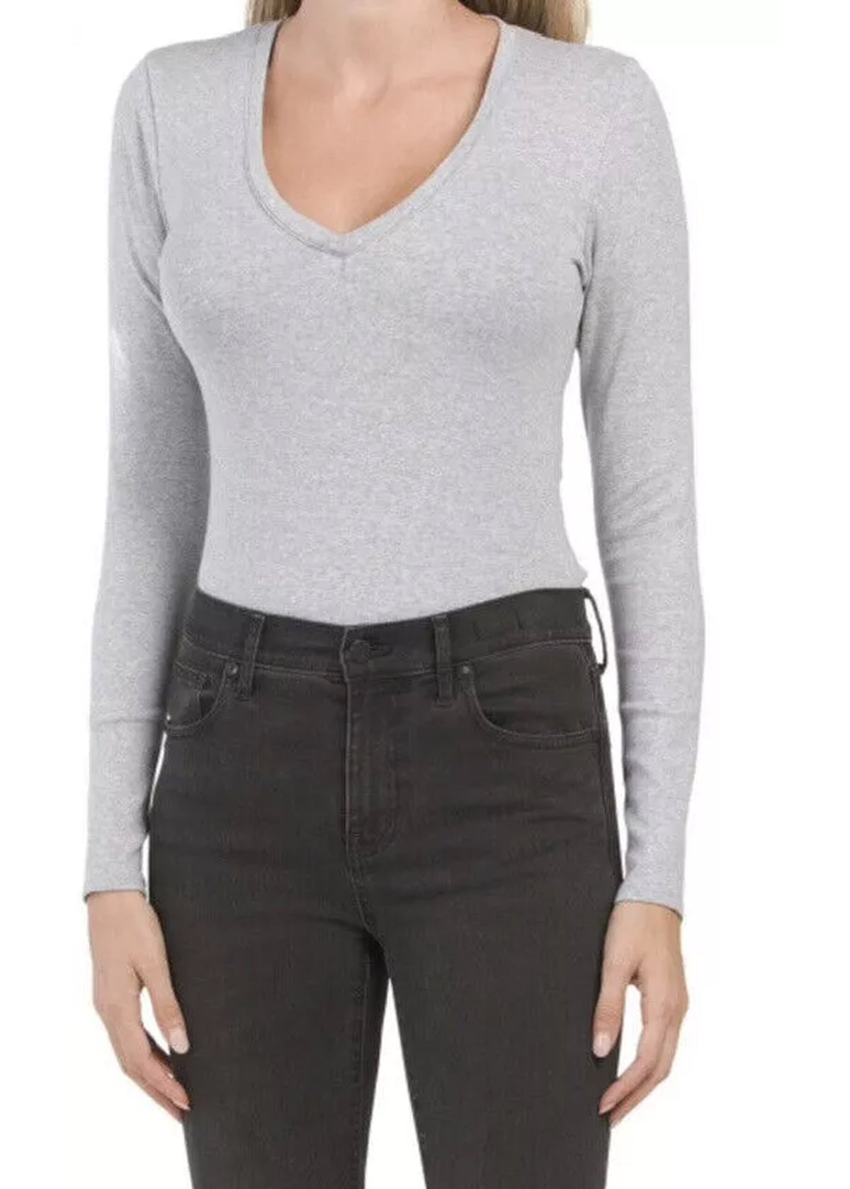 Image for Women's Plain Bodysuit,Grey