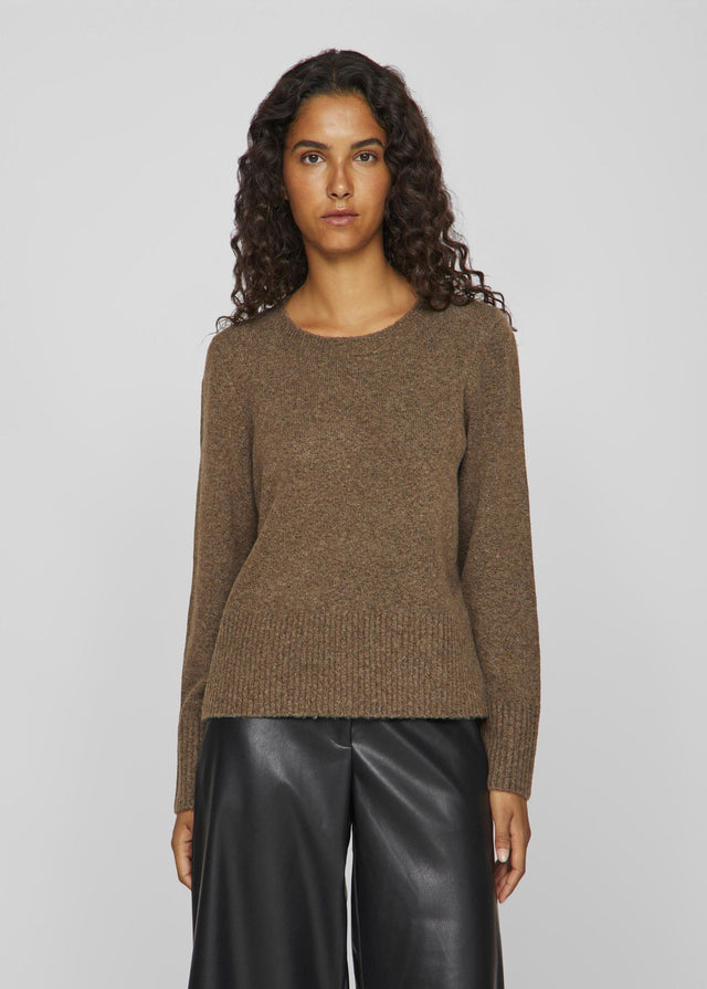 Image for Women's Plain Sweater,Light Brown