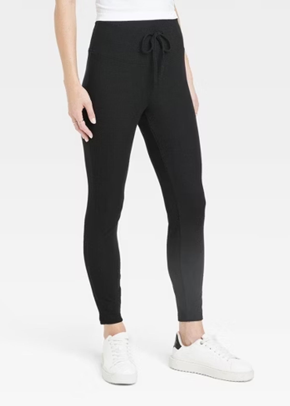Image for Women's Ribbed Leggings,Black