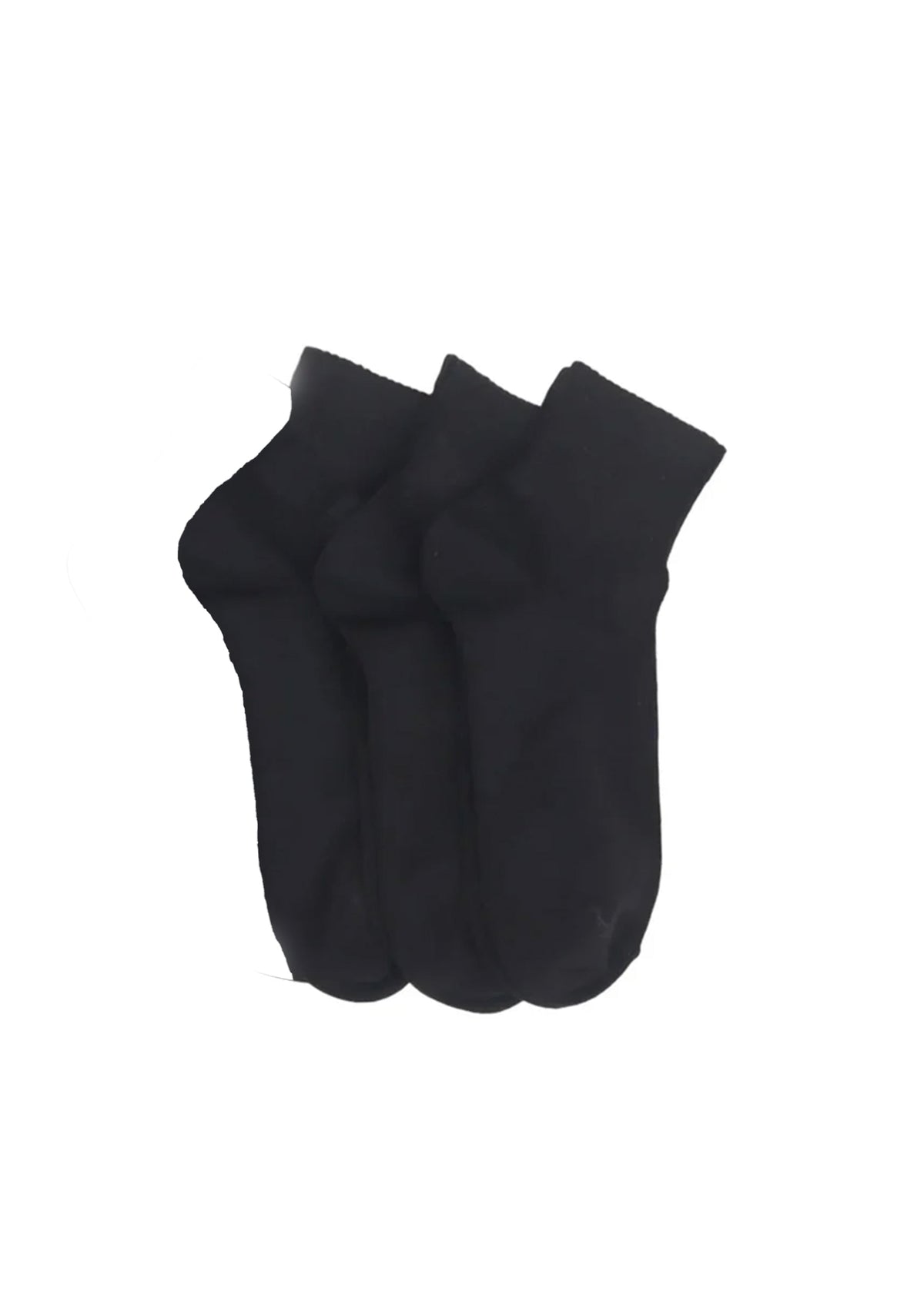 Image for Men's 3 Pairs Plain Long Thin Socks,Black