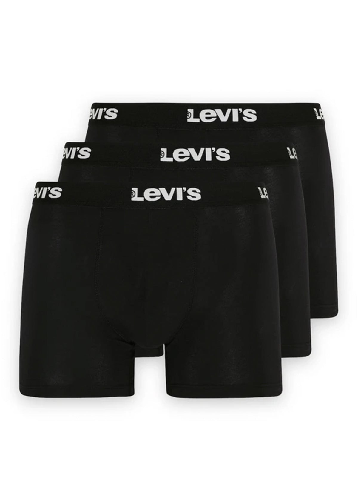 Image for Men's 3 Pack Plain Boxers Set,Black