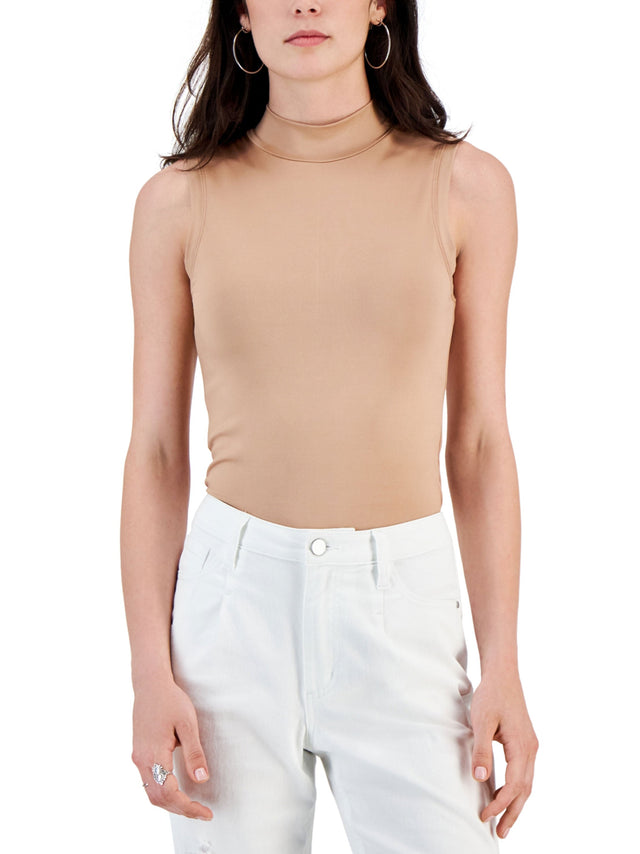 Image for Women's Plain Bodysuit,Beige