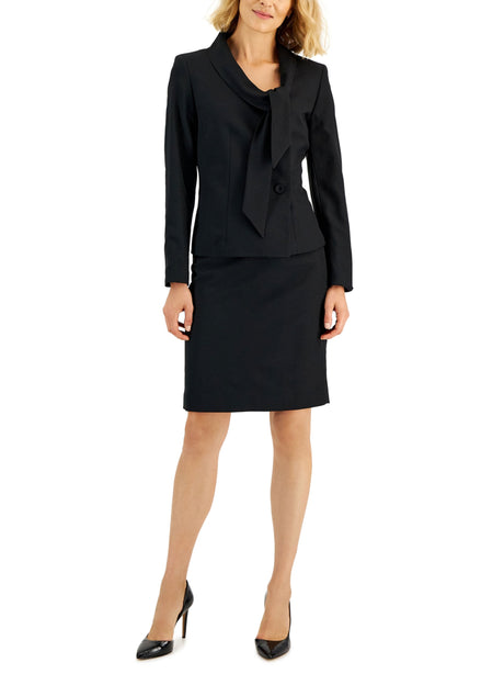 Image for Women's Tie Collar Blazer,Black