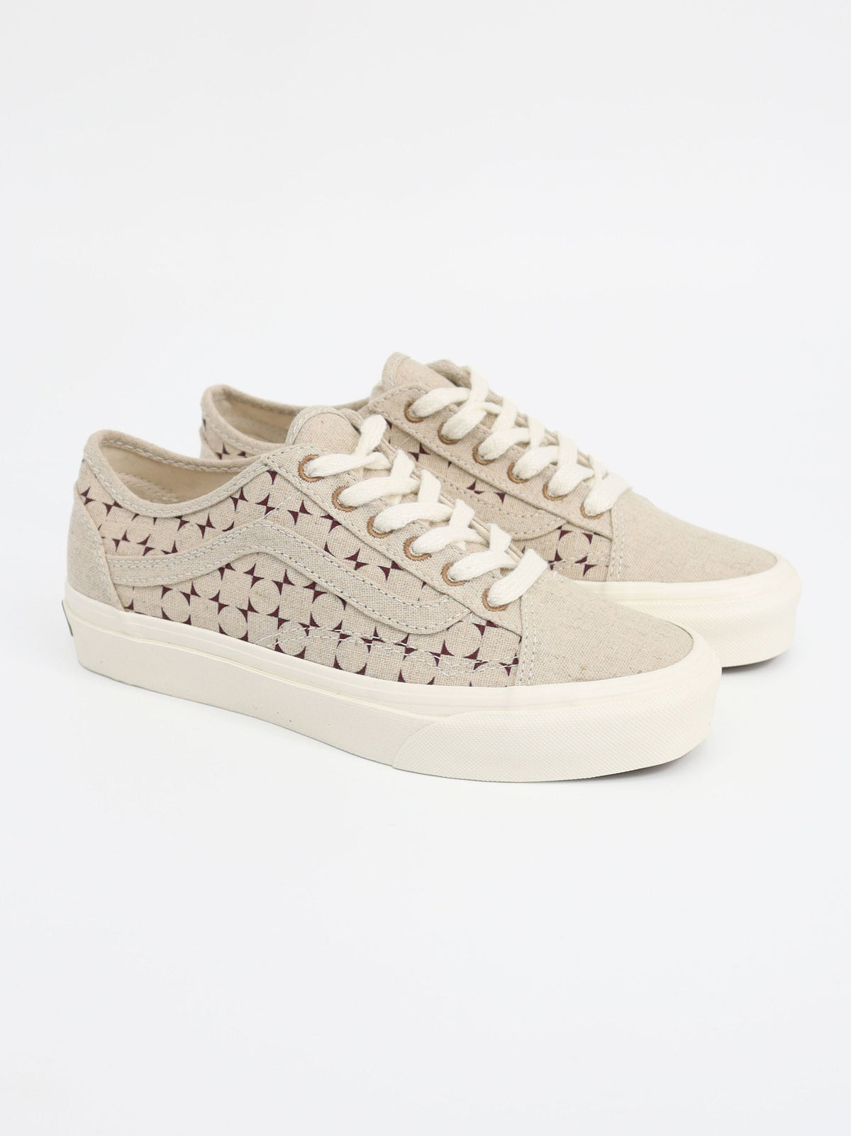 Image for Women's Printed Casual Shoes,Ecru