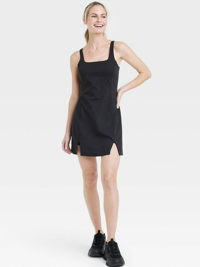 Image for Women's Plain Knit Dress,Black
